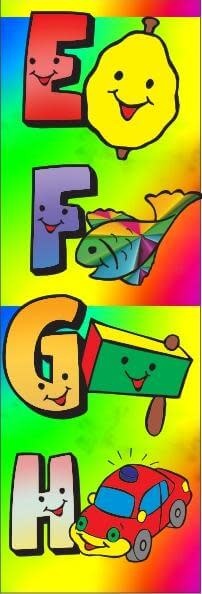 STICKER: ABC WITH PICTURE-2"X3"