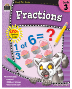 BOOK: READY SET LEARN FRACTIONS GRADE 3