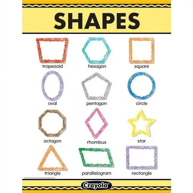 CHARTLET CRAYOLA SHAPES 17"X22"