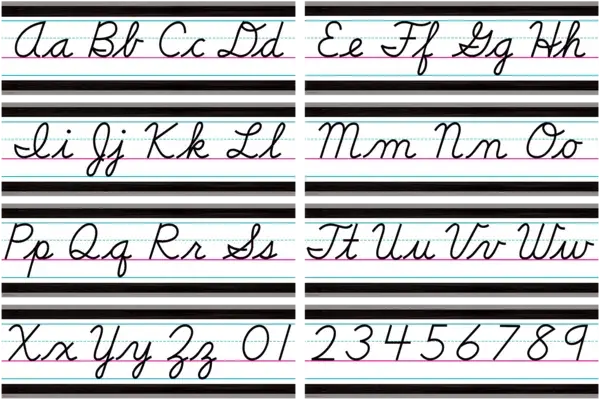 BULLETIN BOARD SET: MODERN FARMHOUSE CURSIVE ALPHABET LINE