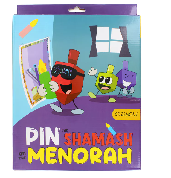 PIN THE SHAMESH ON THE MENORAH GAME 24” x 20”