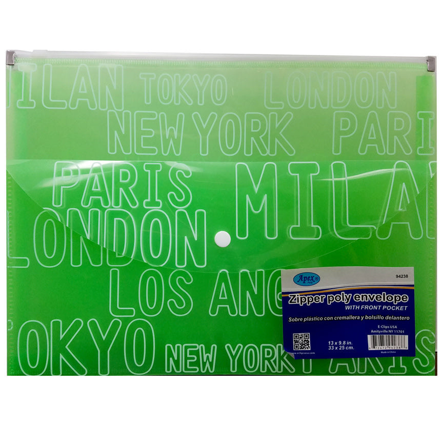 Zipper Poly Envelope 13x9.8