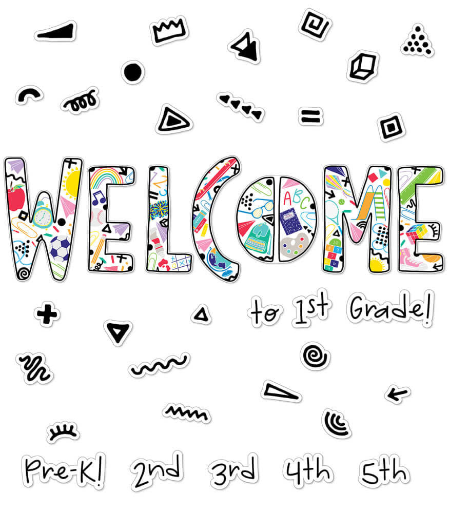 BULLETIN BOARD SET: HAPPY PLACE WELCOME