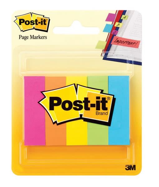 POST IT PAGE MARKERS .5"x1.75" 250 PACK