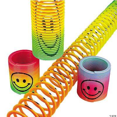 SMILE FACE MAGIC SPRING SLINKY 12 PACK