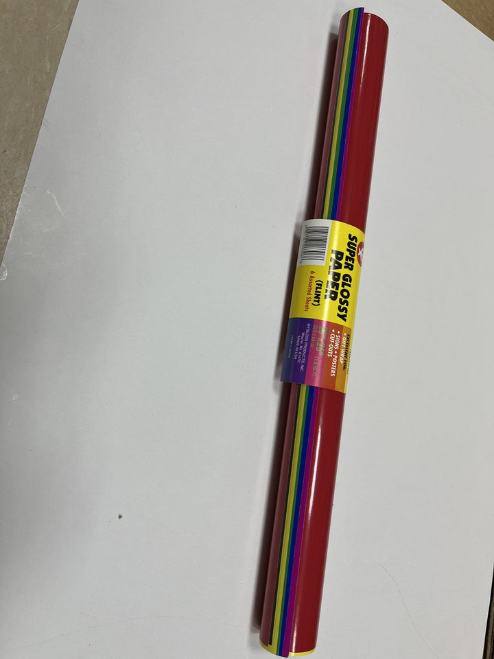 Super Glossy Paper 6 assorted sheets 20"x26" ea rolled