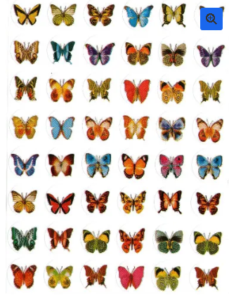 STICKERS: BUTTERFLY 10 SHEETS