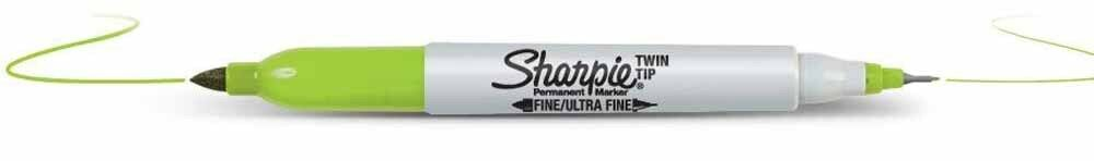 MARKER  SHARPIE TWIN TIP LIME