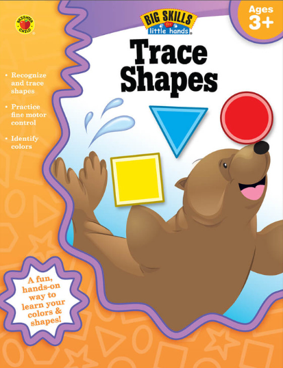 BIG SKILLS TRACE SHAPES WORKBOOK AGE 3+