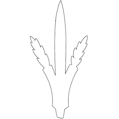 CUT OUT BLANK LULAV 12 PIECES 5.5"X11"