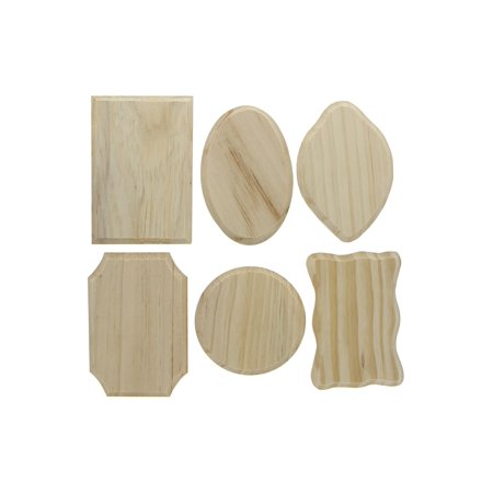 WOOD PLAQUE: 3.5" X 5" ASSORTED