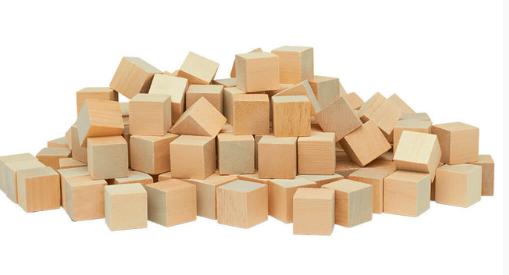 WOOD CUBE: 1"
