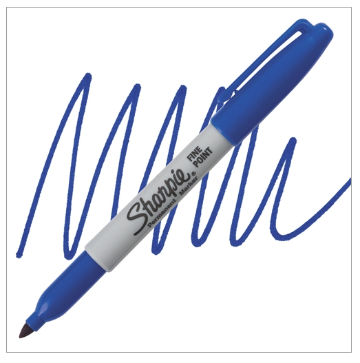 MARKER SHARPIE FINE POINT BLUE