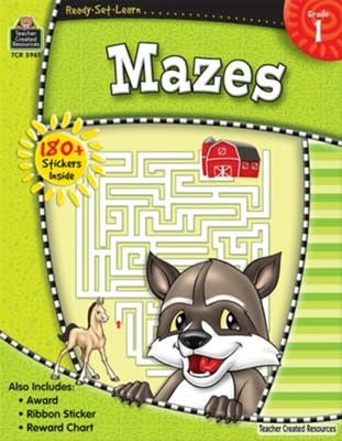 BOOK: READY SET LEARN MAZES GR.1