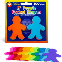 CUT-OUTS: PEOPLE CARD STOCK 2"  100 PACK
