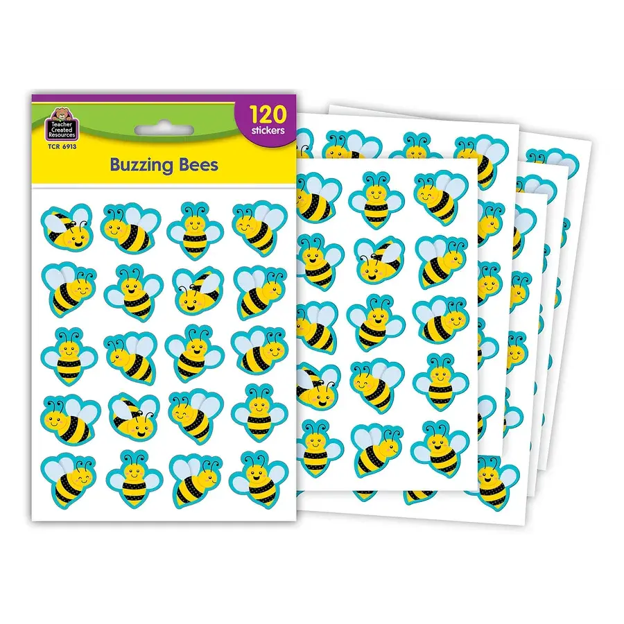 STICKERS BUZZING BEES 120 PIECES