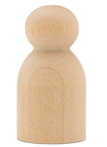 WOOD PEOPLE - MENTCHIES 1"-BABY