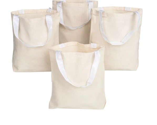 CANVAS TOTE BAG  8.75" 12PCS