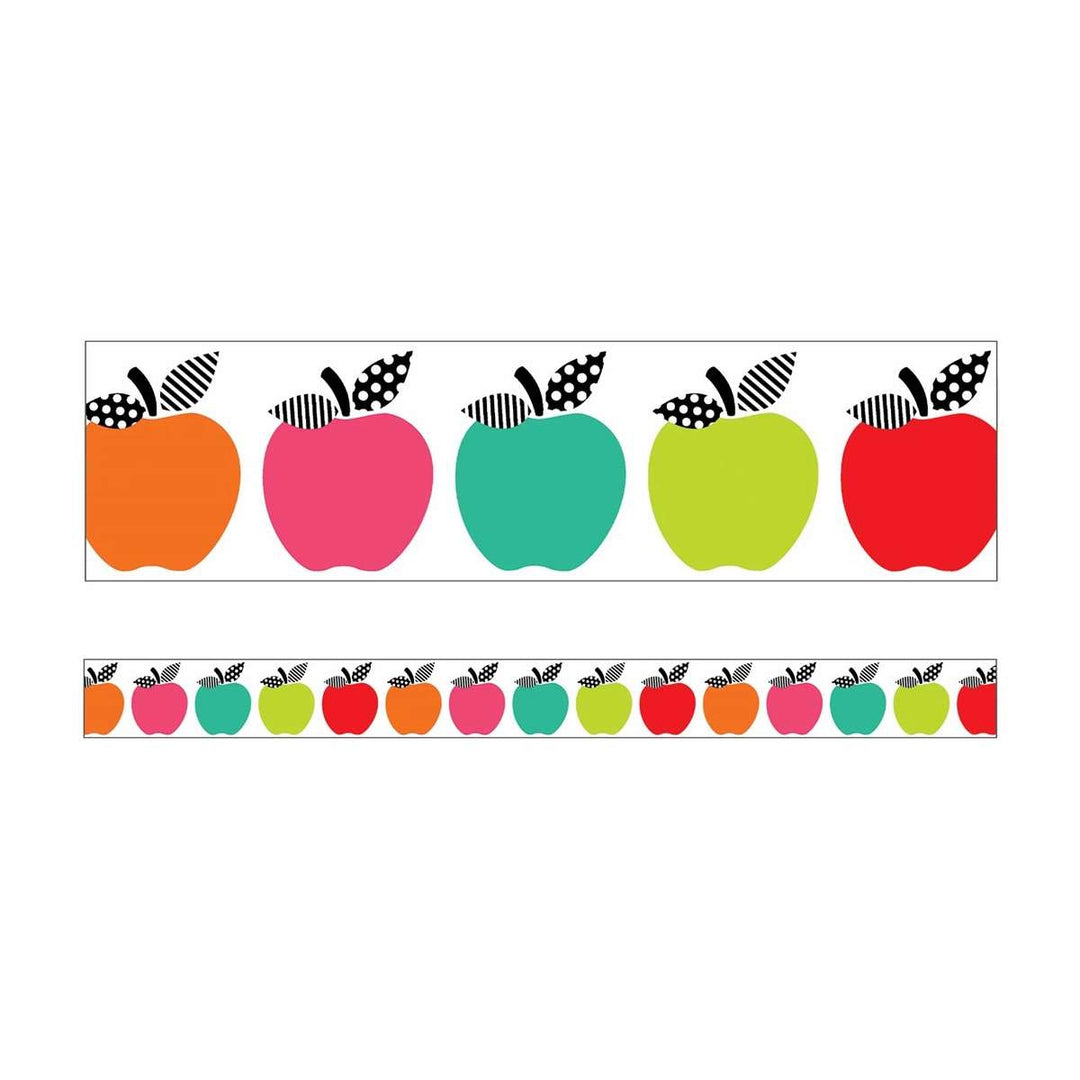 STRAIGHT BOARD: STYLISH  BRIGHTS APPLES - 3"x36&
