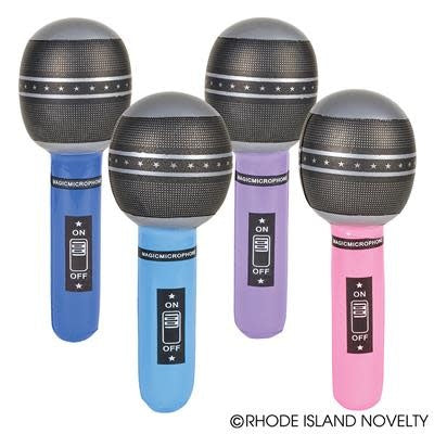 INFLATEABLE MICROPHONE  10.5" PKG/12pcs - Creative Kids