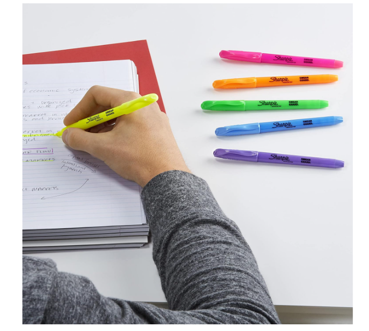 SHARPIE HIGHLIGHTERS FINE ASSORTED COLORS