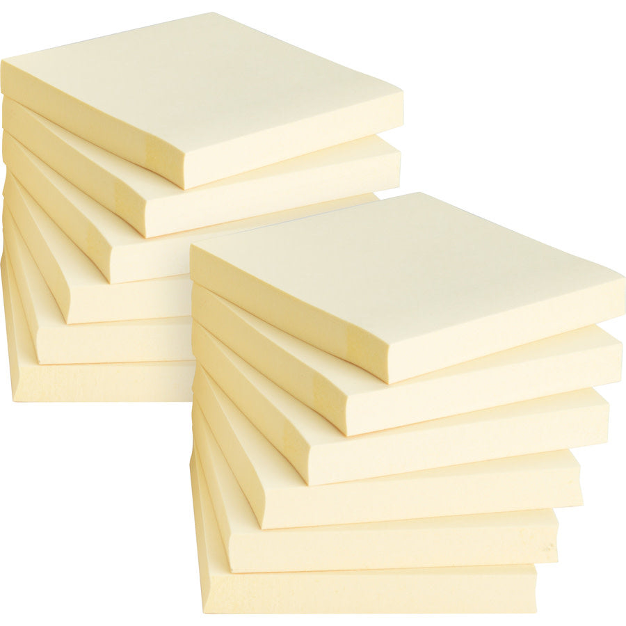 STICKY NOTE PAD YELLOW 3X3 - 12 PADS ( 1,200 SHEETS )