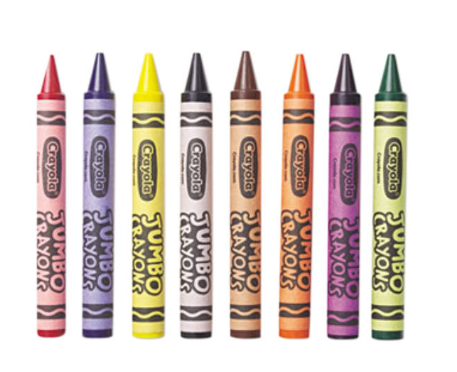 CRAYOLA CRAYONS JUMBO - 8 PACK