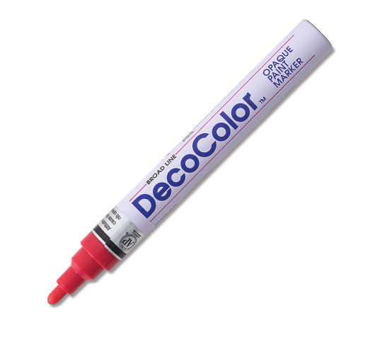 DECOCOLOR PAINT MARKER RED BROAD