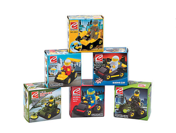 VEHICLE BUILDING BLOCK KIT 12/KITS - Creative Kids