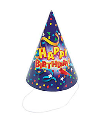 BIRTHDAY CONE HAT