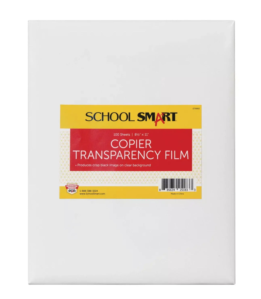 TRANSPARENCY FILM  WITHOUT STRIP - 8½x11 - 100 PACK