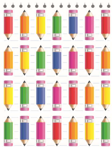 STICKER PENCILS 6 SHEETS