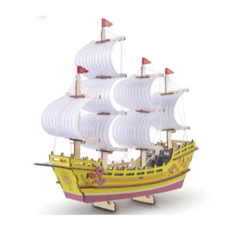 3D WOODEN PUZZLE -  SAILBOAT - Creative Kids