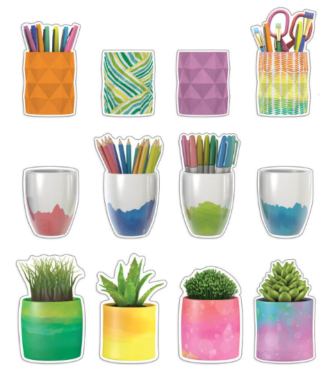 CUT OUTS: CREATIVELY INSPIRED PLANTERS AND CUPS 36PC ASSORTED