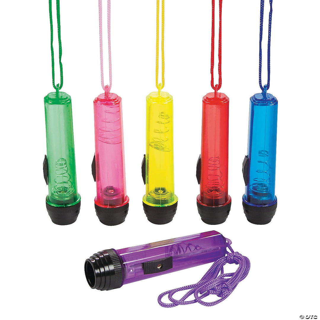 FLASHLIGHT NECKLACE PKG/12pcs - Creative Kids