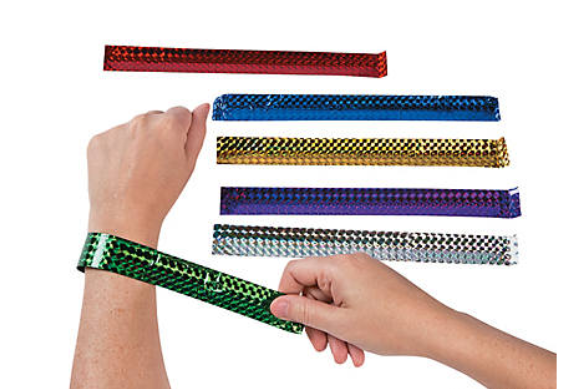 BRACELET -  SLAP -  METALLIC 12 PACK - Creative Kids
