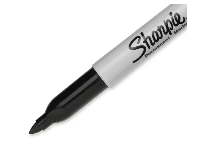 MARKER  SHARPIE FINE POINT BLACK 5 PACK