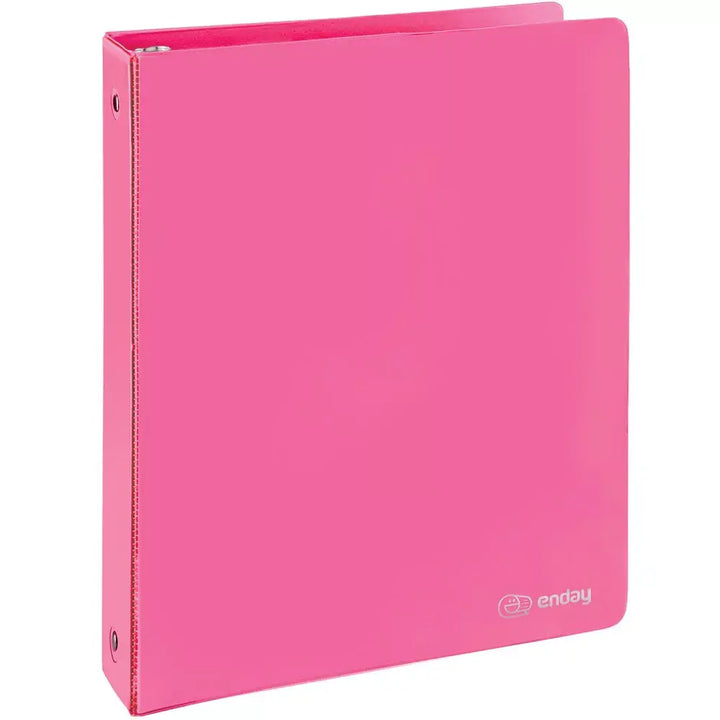 VIEW BINDER: 1.5" O-RING WITH 2 POCKETS - PINK