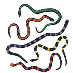 SNAKES: STRETCHABLE 8" - 12 PACK