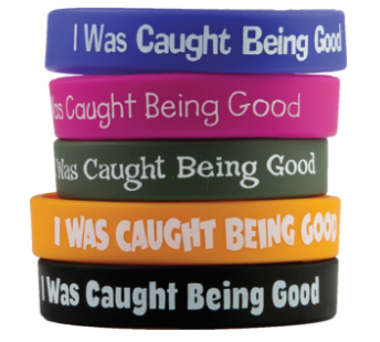 CAUGHT BEING GOOD WRIST BANDS 10PC