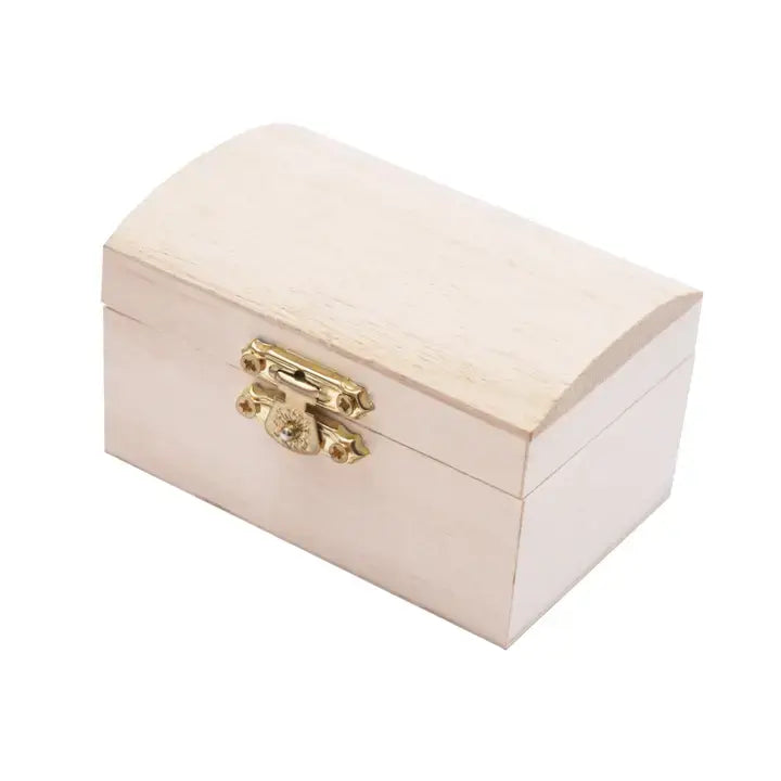 WOOD JEWELRY BOX 3.5"x2.1"x2.1"