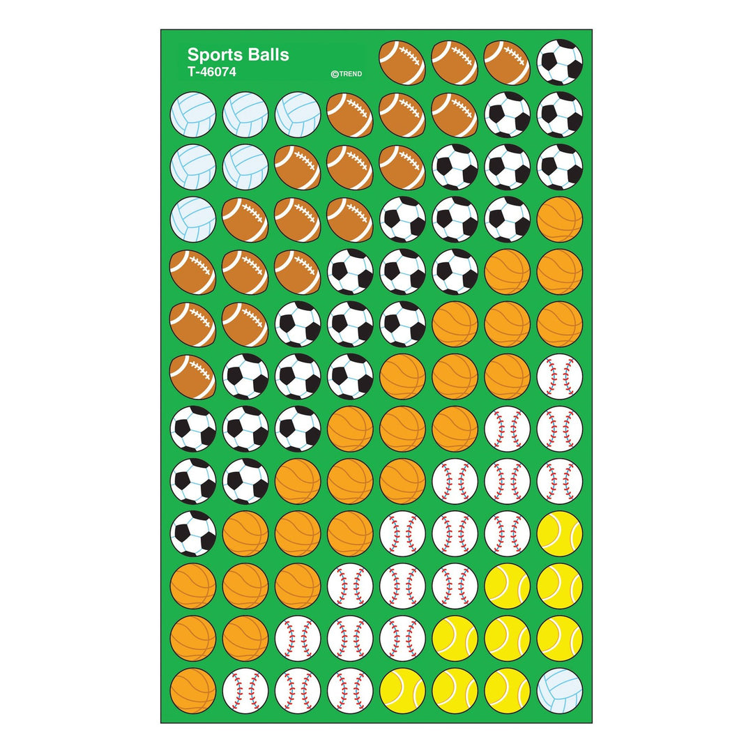 STICKER SPORTS BALLS 8 SHEETS