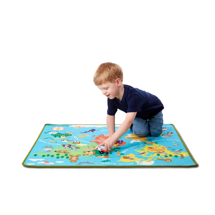 PLAY RUG: AROUND THE WORLD 39” x 36”