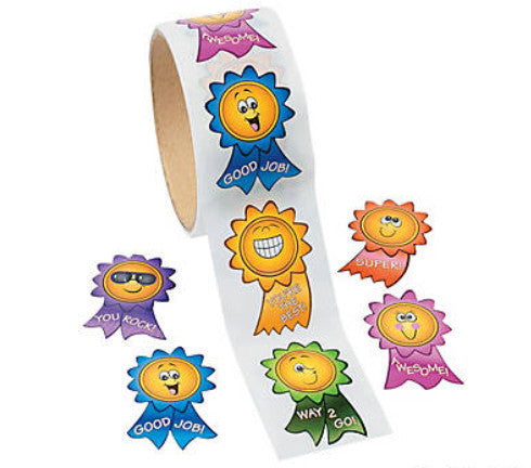 STICKERS ROLL: MOTIVATIONAL SMILE