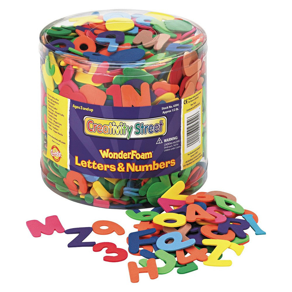 TUB OF FOAM: LETTERS &amp; NUMBERS - 1,500 PACK
