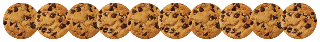 CHOCOLATE CHIP COOKIE BORDERS  - 3"x36&