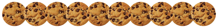 CHOCOLATE CHIP COOKIE BORDERS  - 3"x36&