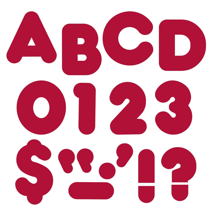 READY LETTERS: 4" MARROON