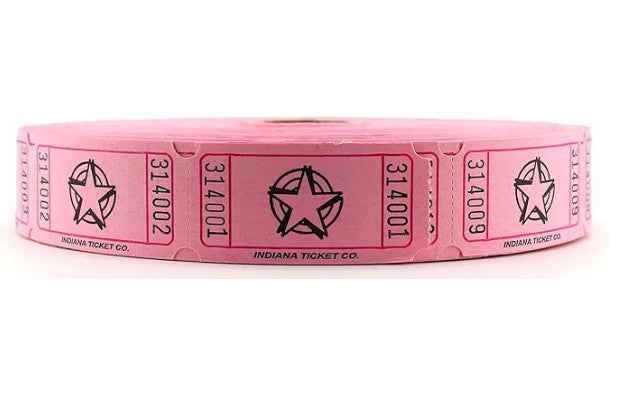 Raffle Tickets Single Star  2000 Pack