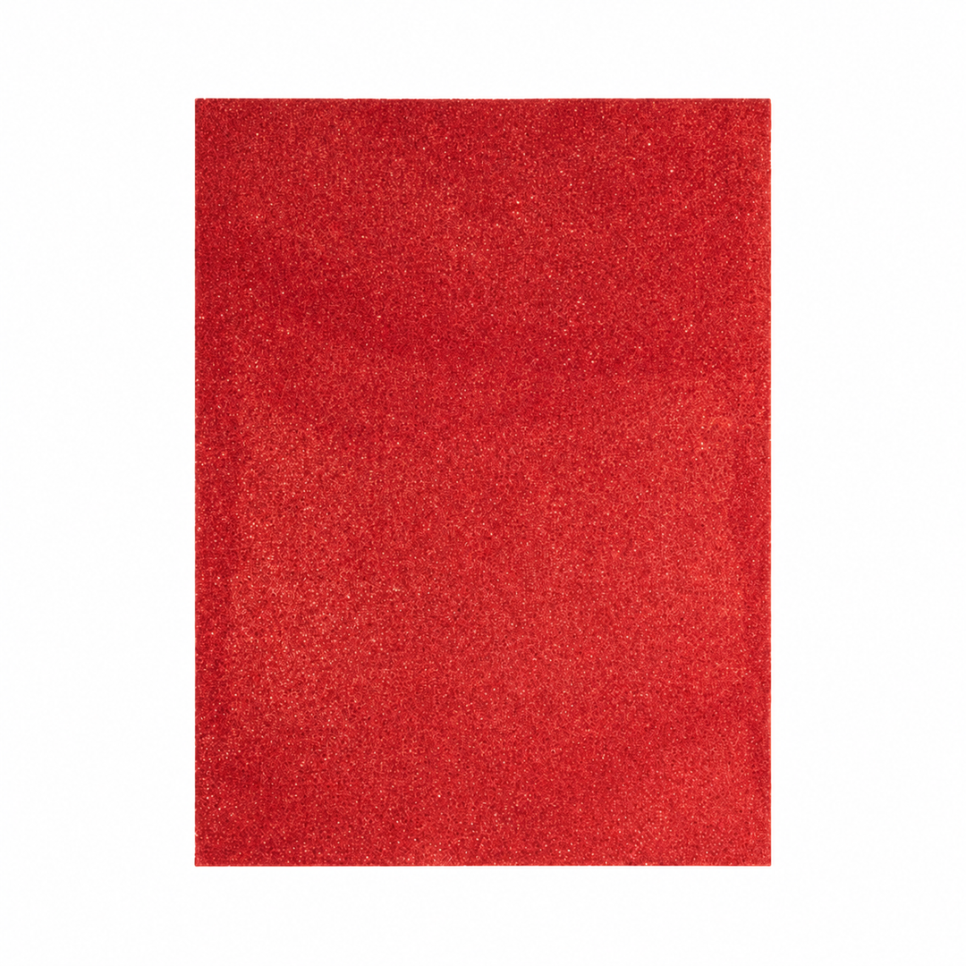 Glitter Foam Sheet 9"x12"x2mm – Red